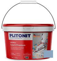 Затирка для швов с армирующими волокнами PLITONIT СOLORIT PREMIUM синяя, ведро 2 кг